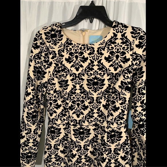 NWT $128 CeCe by Cynthia Steffe Heirloom Long Sleeve‎ Sheath Dress [SZ 4 ] - Picture 4 of 8